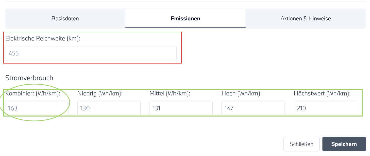 Ansicht zum Erfassen